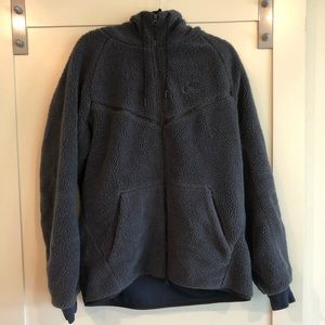 Nike Tech Fleece Sherpa hoodie Navy size L